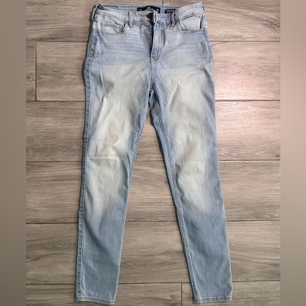 Hollister Juniors 7/Women's 28 Light Wash High Rise Classic Stretch Skinny Jeans